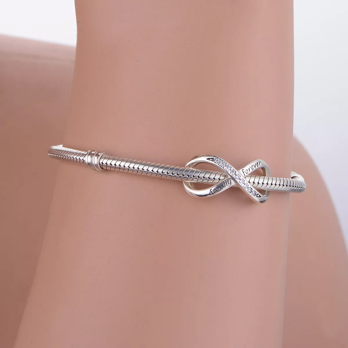 💝 Family Forever Charm 925 Sterling Silver Infinity Symbol Bead Love Gift
