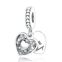 iLove Charms 925 Sterling Silver Charm My Heart Bead Jewellery Love Gift