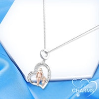 iLove Charms Original Charm Bracelet 925 Sterling Silver Dad And Daughter My Dad My Hero Jewellery Gift for Father