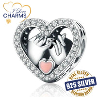 💝 Holding Hands Charm 925 Sterling Silver Me and You Wife Girlfriend Love Gift