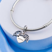 💝 Charm I Love you To The Moon and Back 925 Sterling Silver Love Gift Heart