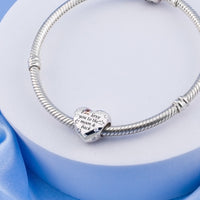 💝 Mum & Dad Charm I Love You To The Moon And Back 925 Sterling Silver Gift Bead