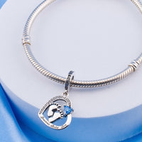 💝 Precious Baby Boy Charm 925 Sterling Silver for New Born Infant Heart Gift